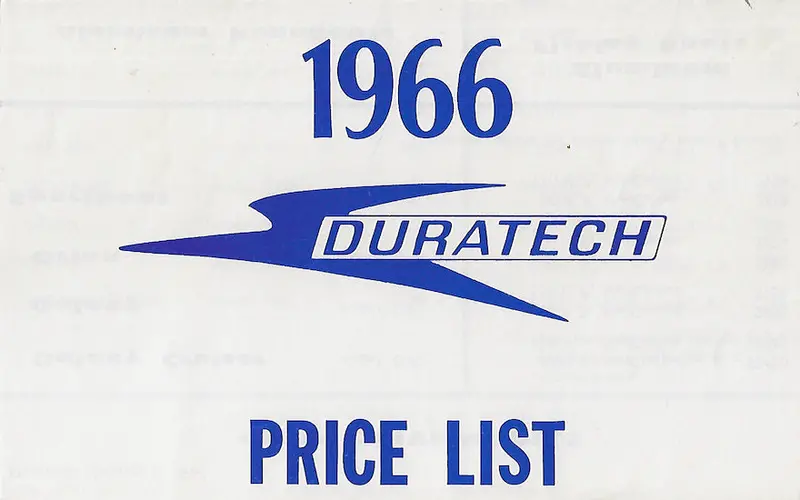 1966 Duratech Aluminum Boat Price List 1
