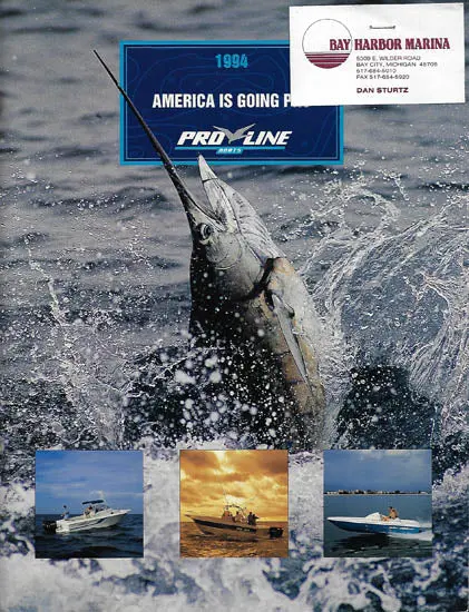 1994 Pro Line Fishing Boat Brochure 1