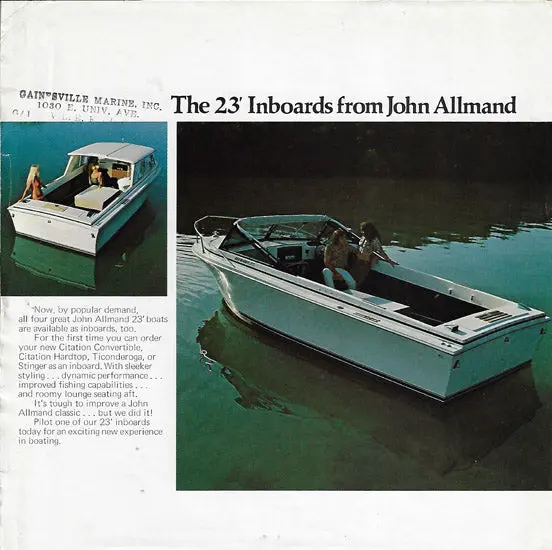 Allmand 23 Inboard Motorboat Brochure 1