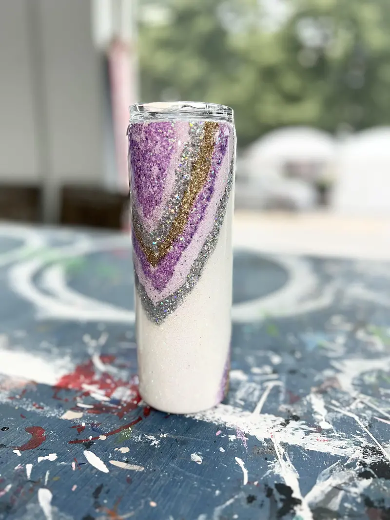 Amethyst Purple Geode Tumbler 1