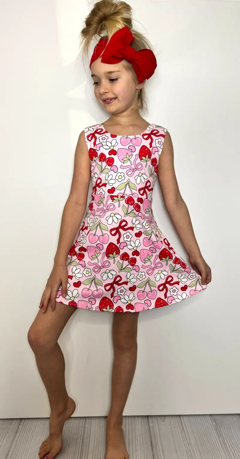 Berry Blissful Girls’ Athletic Dress 1