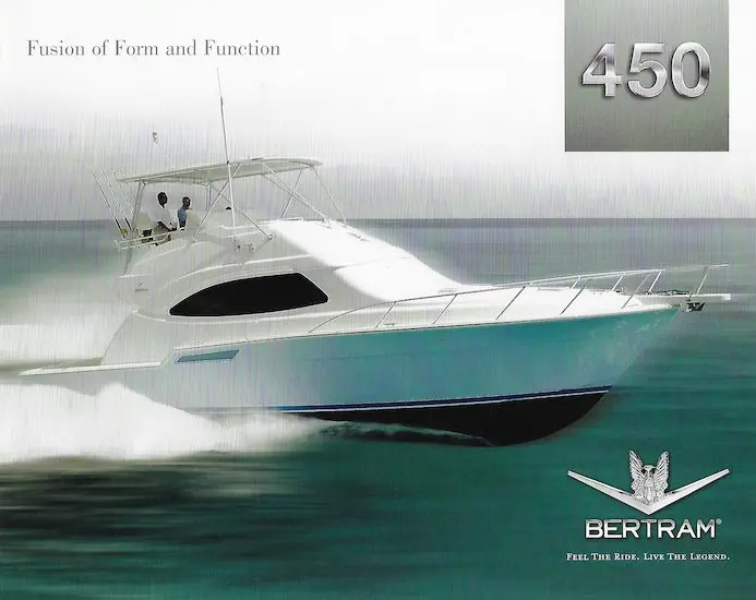 Bertram 450 Convertible Fishing Yacht Brochure 1