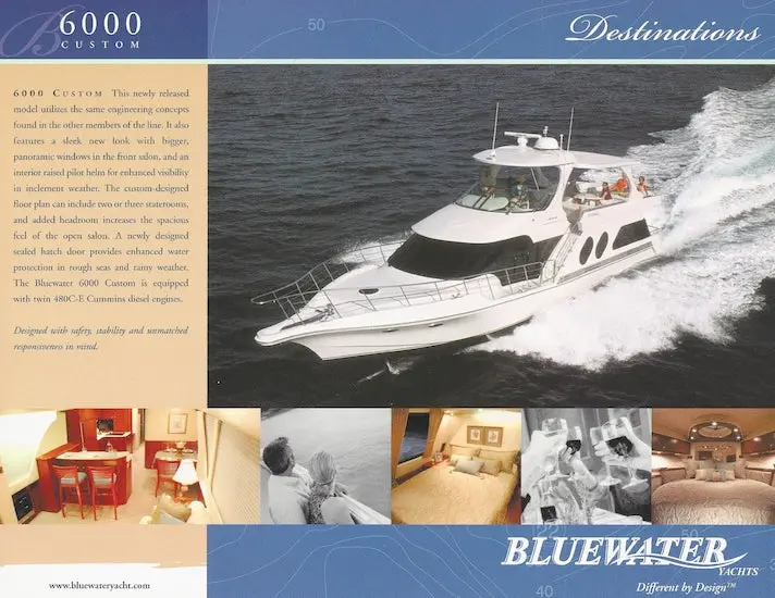 Bluewater 6000 Custom Build Overview Sheet 1