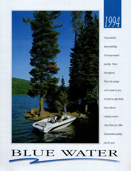 Bluewater Yachts 1994 Brochure 1