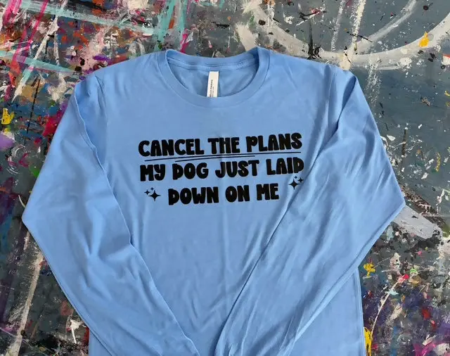 Cancel My Plans T-Shirt – Humorous Minimalist Graphic Tee 1