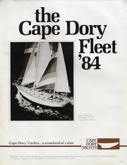 Cape Dory 1984 Brochure – Heritage Model Documentation 1