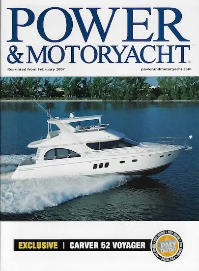 Carver Voyager 52 Reprinted Power & Motoryacht Magazine Feature 1