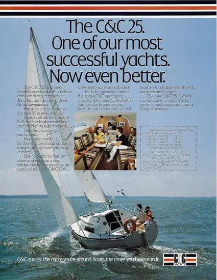 C&C 25 Weekender Yacht Brochure 1