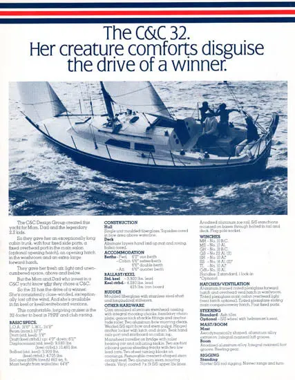 C&C 32 Sloop Brochure (Alternate Version) 1