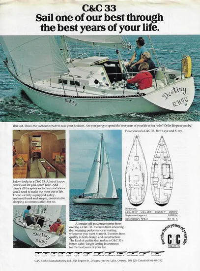 C&C 33 Sailboat Brochure 1