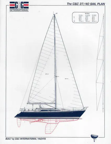 C&C 37/40+ And 37/40Xl Engineering Package: Specs & Line Drawings 1