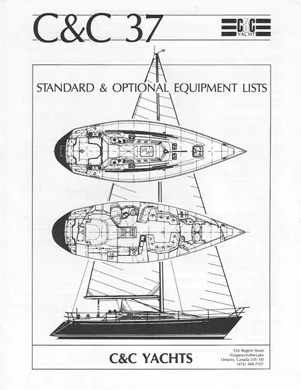 C&C 37 Technical Specifications Sheet 1