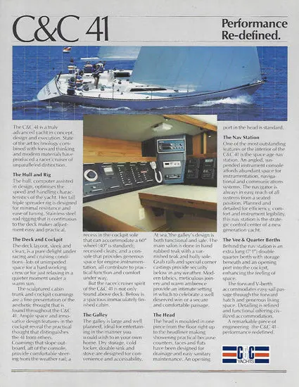 C&C 41 Owner'S Information Brochure 1