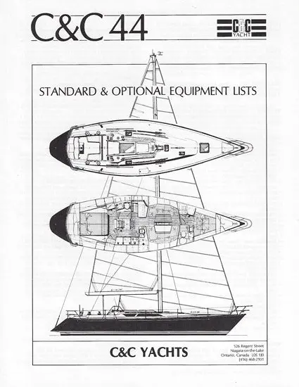 C&C 44 Sailboat Specifications Brochure 1
