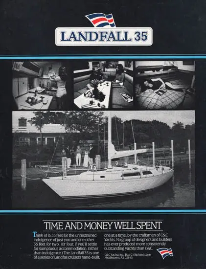 C&C Landfall 35 Sailboat Brochure 1