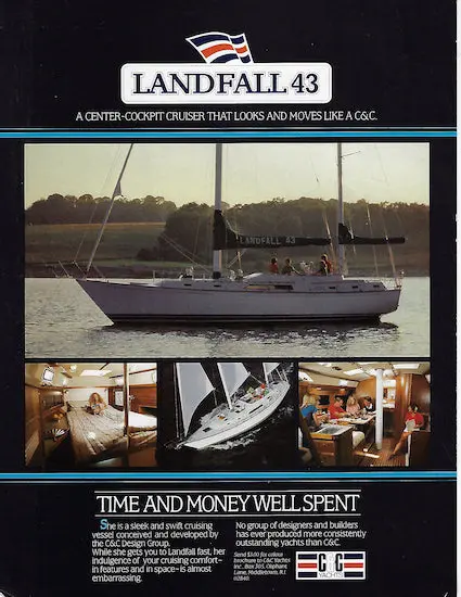 C&C Landfall 43 Long-Range Cruising Yacht Brochure 1