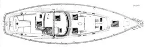 C&C Landfall 48 Deck Layout Plan 1