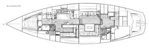 C&C Landfall 48 Interior Layout Diagram 1