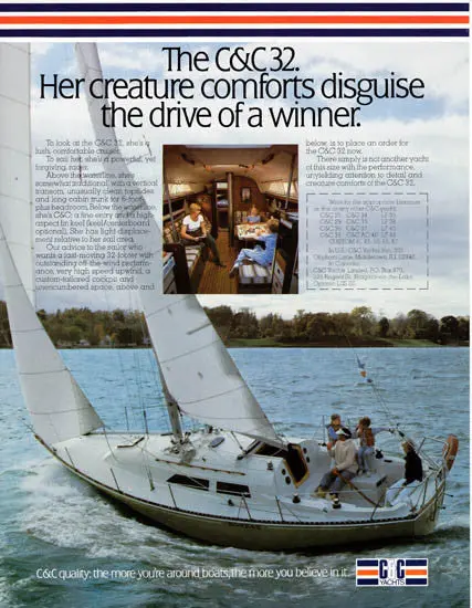 C&C Yachts 32 Foot Sailboat Brochure 1