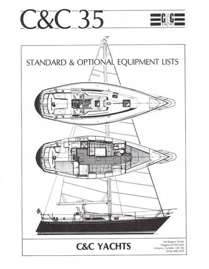 C&C Yachts 35 Foot Sailboat Technical Brochure 1