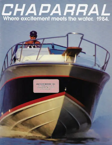 Chaparral 1984 Powerboat Brochure 1