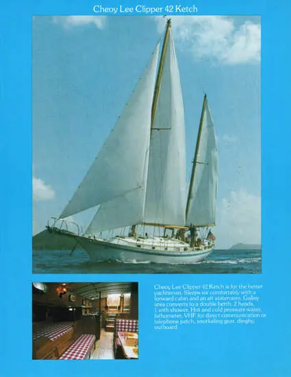 Cheoy Lee 42 Clipper Ocean-Crossing Yacht Brochure 1