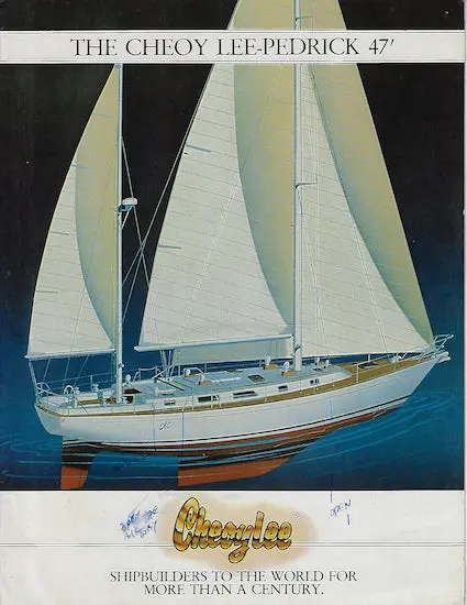 Cheoy Lee Pedrick 47 Motor Yacht Brochure 1