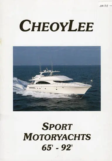 Cheoy Lee Sport Motor Yacht Specifications Sheet 1