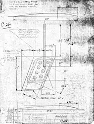 Columbia 28 Rudder Assembly Diagram 1