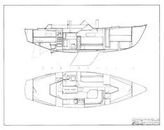 Coronado 35 Cabin Arrangement Interactive Diagram 1