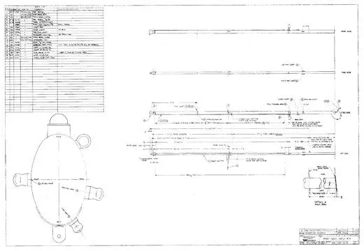 Coronado 41 Ketch Rig Mast Assembly Blueprint 1