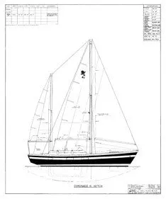 Coronado 41 Ketch Sail Plan 1