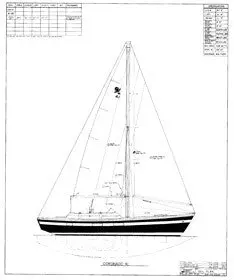 Coronado 41 Standard Sail Plan 1