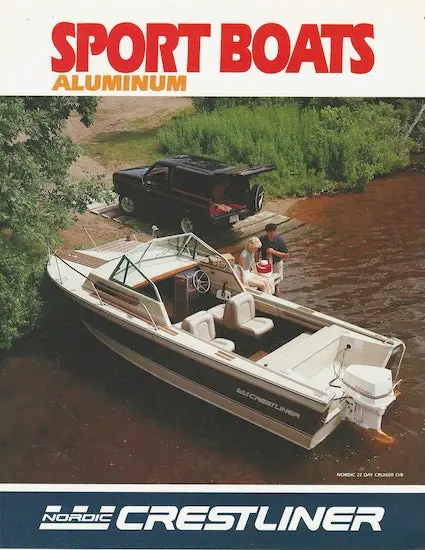Crestliner 1984 Aluminum Sport Boat Poster Catalog 1