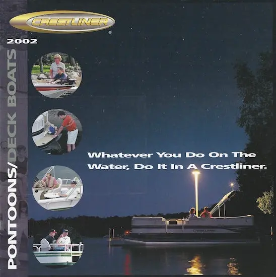 Crestliner 2002 Pontoon And Deck Boat Catalog 1