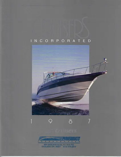 Cruisers Yachts 1987 Brochure – Floorplan Variants & Mechanical Configuration 1
