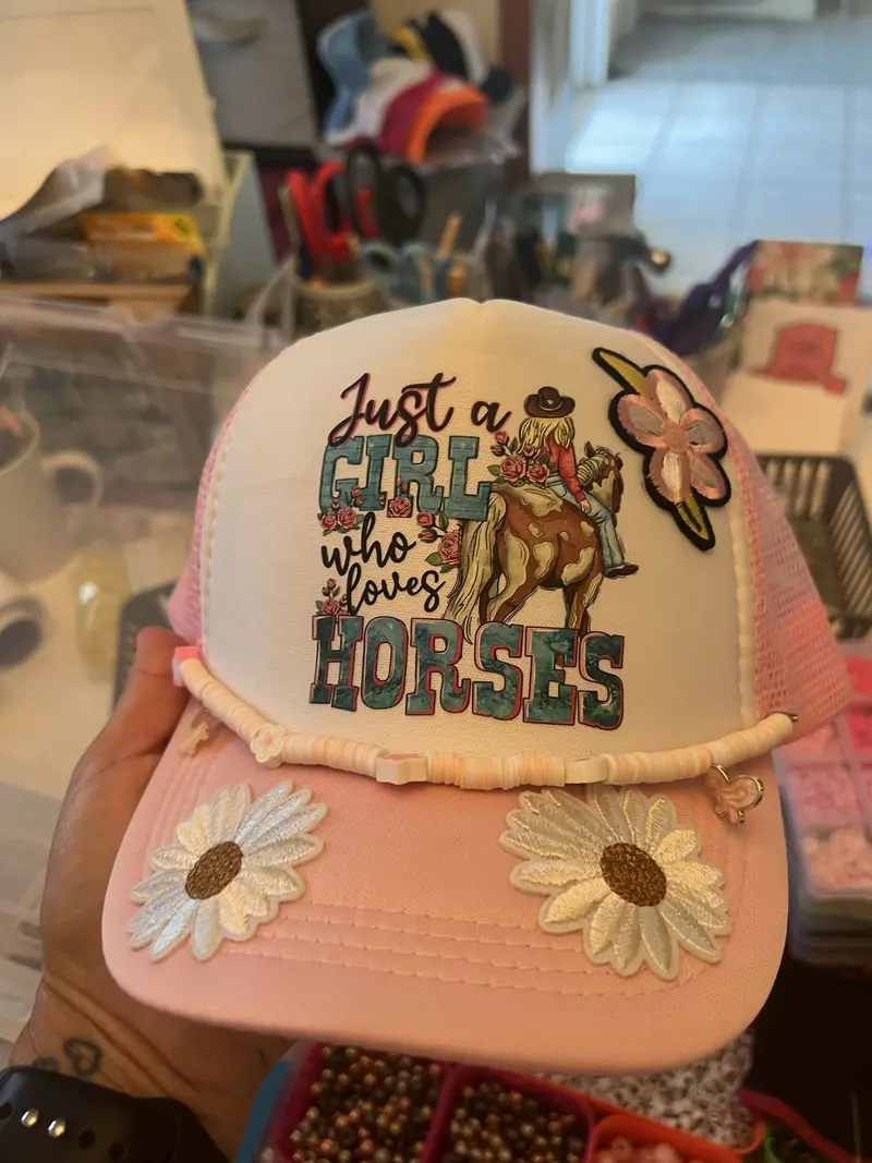 Customizable Diy Trucker Hat With 3 Embroidered Patches 1