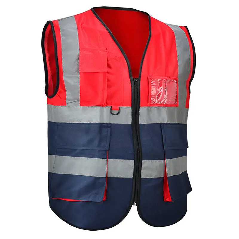 Dazzle Dual-Tone Heavy-Duty Safety Vest – Zippered Closure