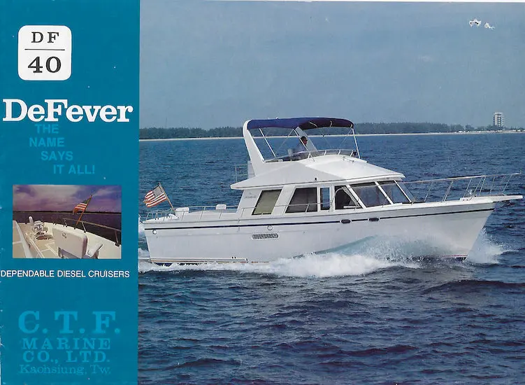 Defever 40 Trawler Brochure – Long-Range Cruising Yacht Details 1