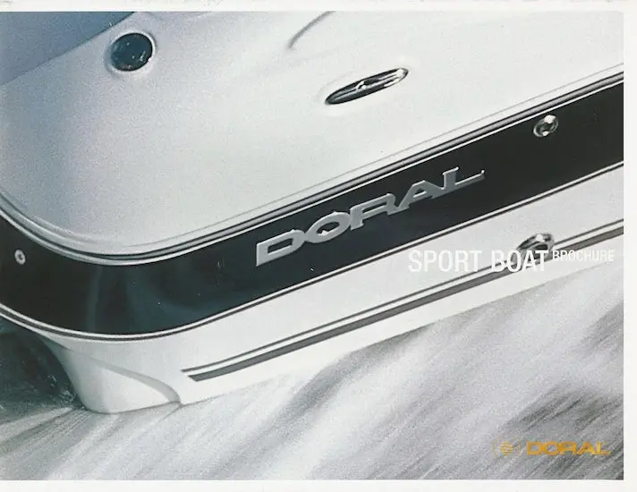 Doral 2003 Sport Boats Brochure – Entry-Level Performance And Value Models 1
