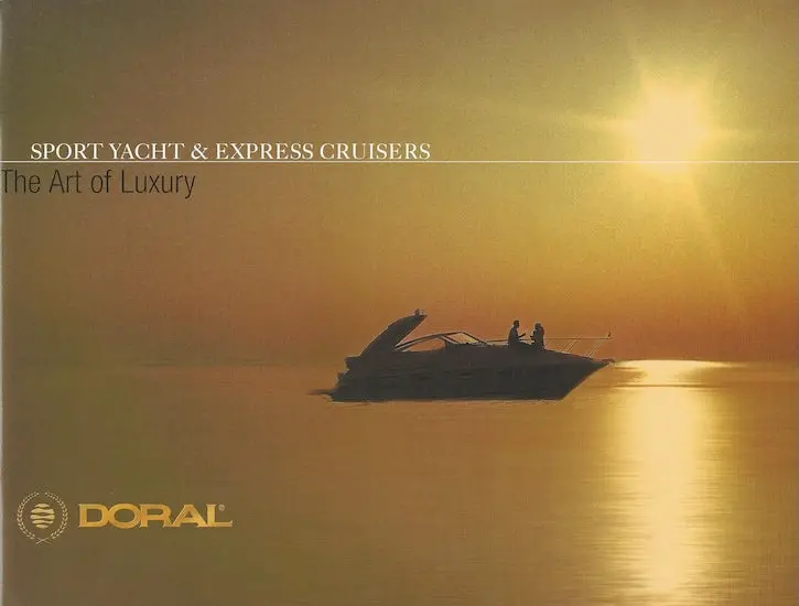 Doral 2004 Sport Yacht & Express Cruisers Brochure – Enhanced Hull & Interior Options 1