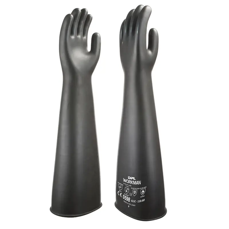 Dpl Workman Long-Cuff Heavy-Duty Natural Rubber Industrial Gloves 1