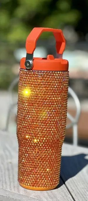 Dreamsicle-Colored Stanley 30 Oz Tumbler – Retro Citrus Vibe 1