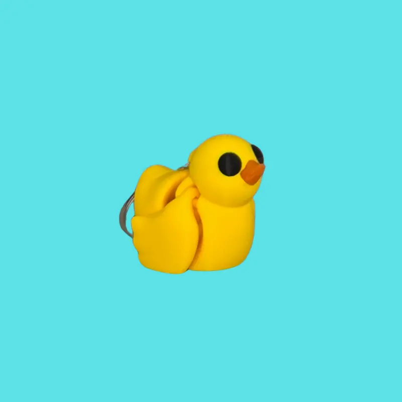 Duckling Keychain – Adorable 3D Printed Duck Charm 1