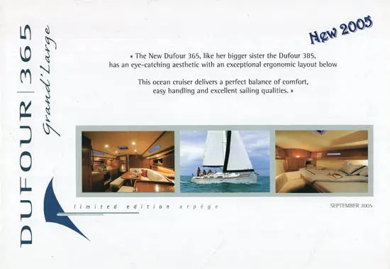 Dufour 365 Grand Large Detailed Specification Guide 1