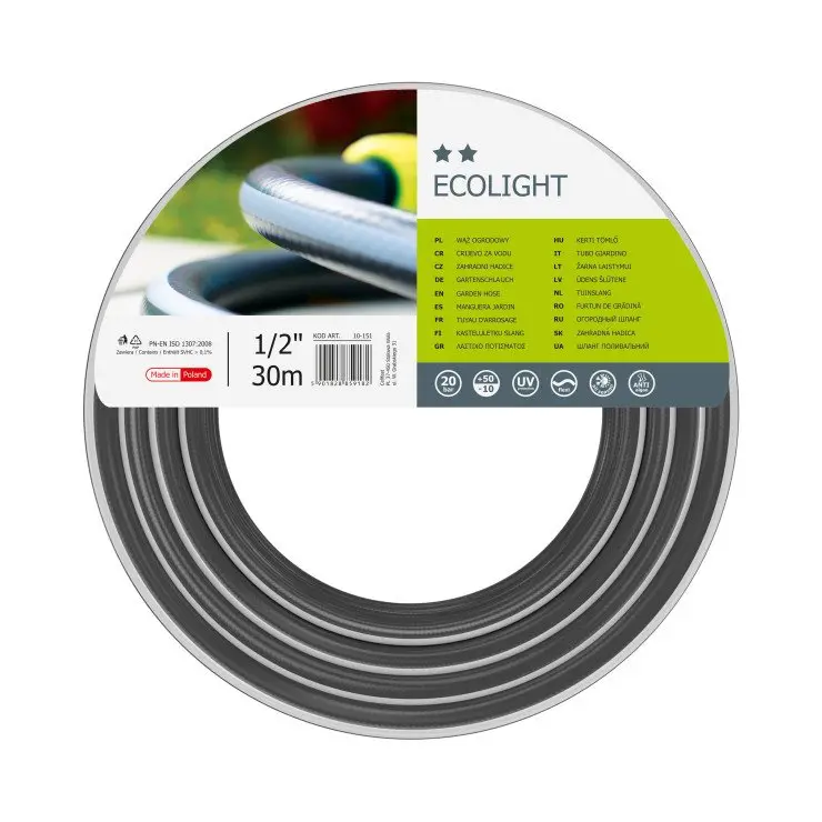 Ecolight 1/2-Inch X 30-Meter Reinforced Garden Hose 1