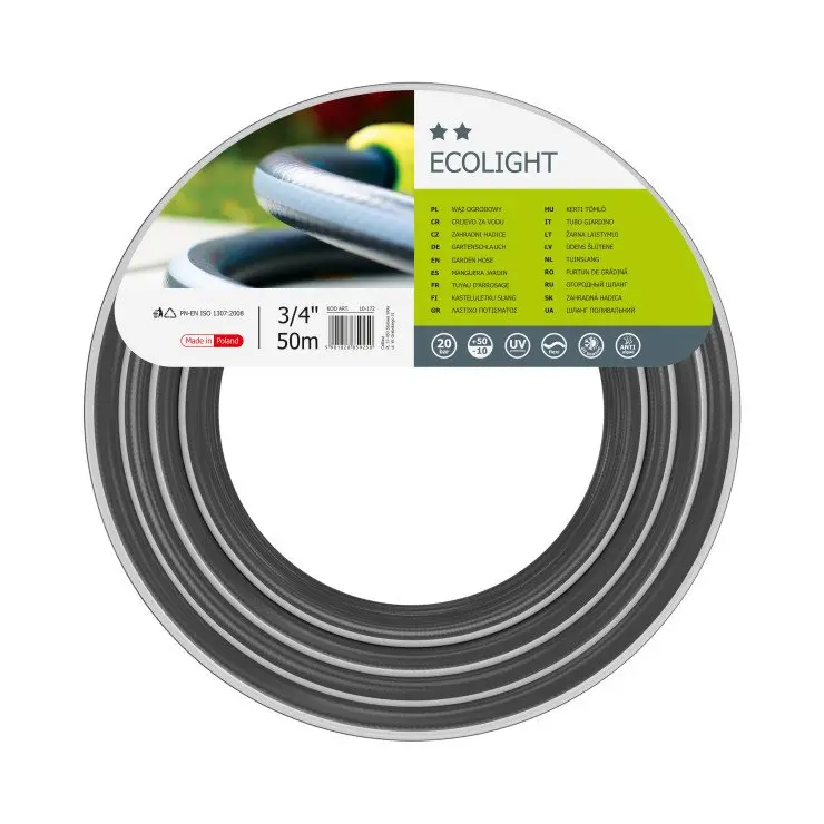 Ecolight 3/4-Inch × 50-Meter Flexible Garden Hose – Durable & Lightweight 1