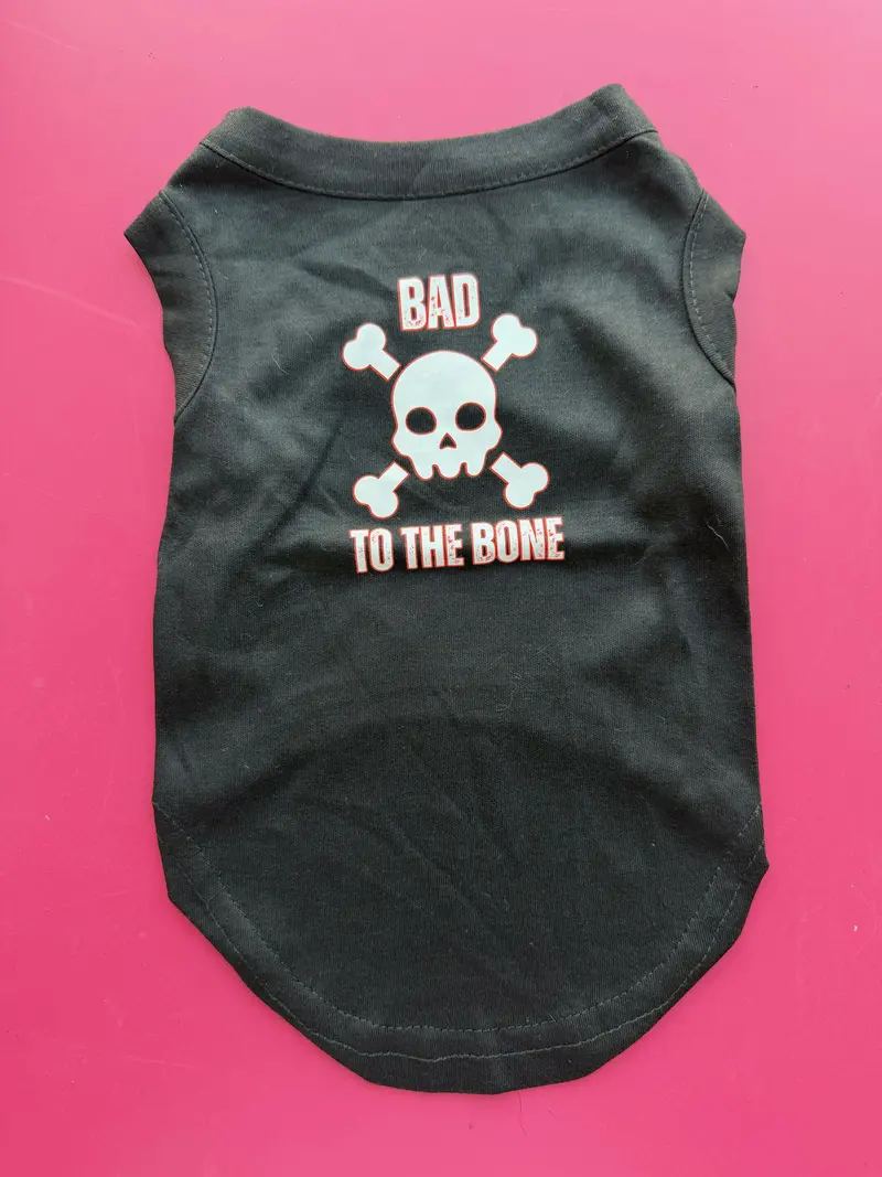 Edgy Dog Apparel – 'Bad To The Bone' Graphic Tee 1