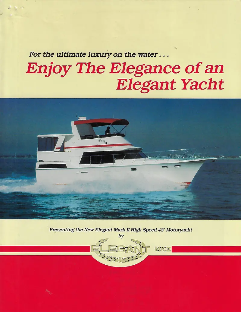Elegant 42 Mark Ii Motor Yacht Specifications 1