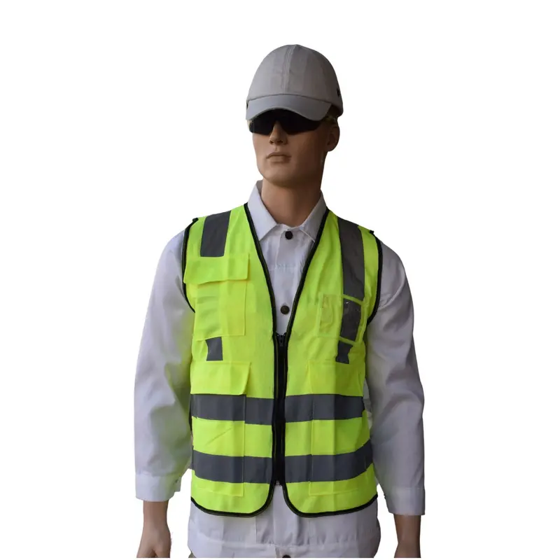 Empiral Bright Id Vest – Four-Pocket Hi-Vis Safety Vest With Integrated Id Holder 1